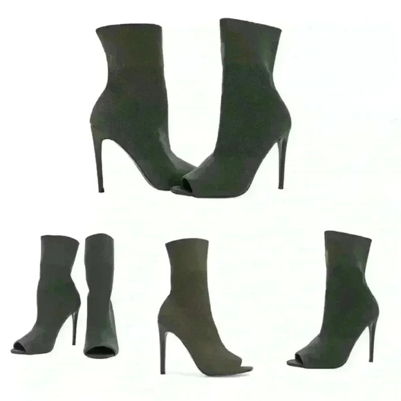 Steve Madden Shoes - Steve Madden Kristi Peep Toe 3/4
Boot Stiletto